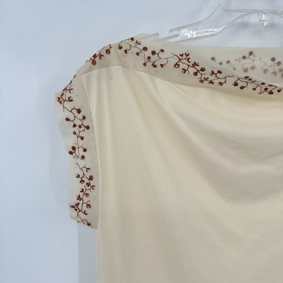 vintage 60s VANITY FAIR 2 piece pajama set sheer embroidered lounge sleep XS S - Picture 5 of 16